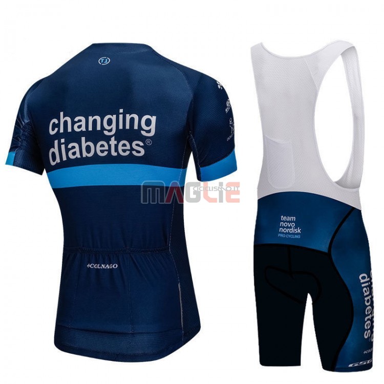 Maglia Novo Nordisk Manica Corta 2018 Blu